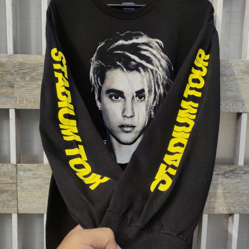 kaos band second justin bieber nota