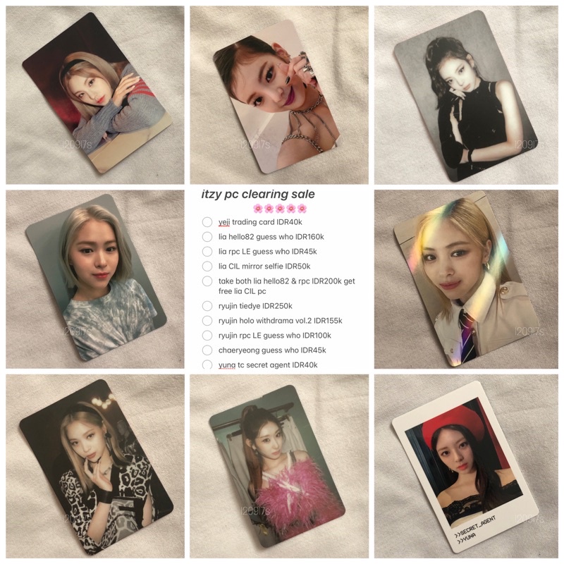 ITZY PHOTOCARD TRADING CARD