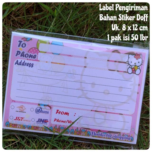 

[50 Lembar] Label pengiriman stiker online shop shipping olshop