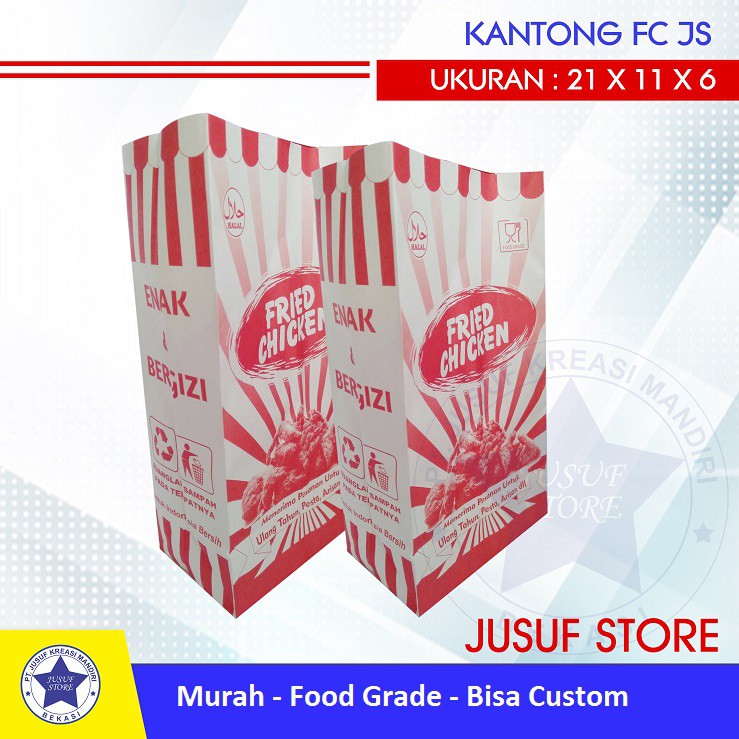 

RN Paperbag FC Kantong Fried Chicken Isi 100 Pcs