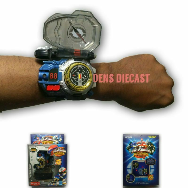 Mainan power rangers operation overdrive dx musik dan lampu