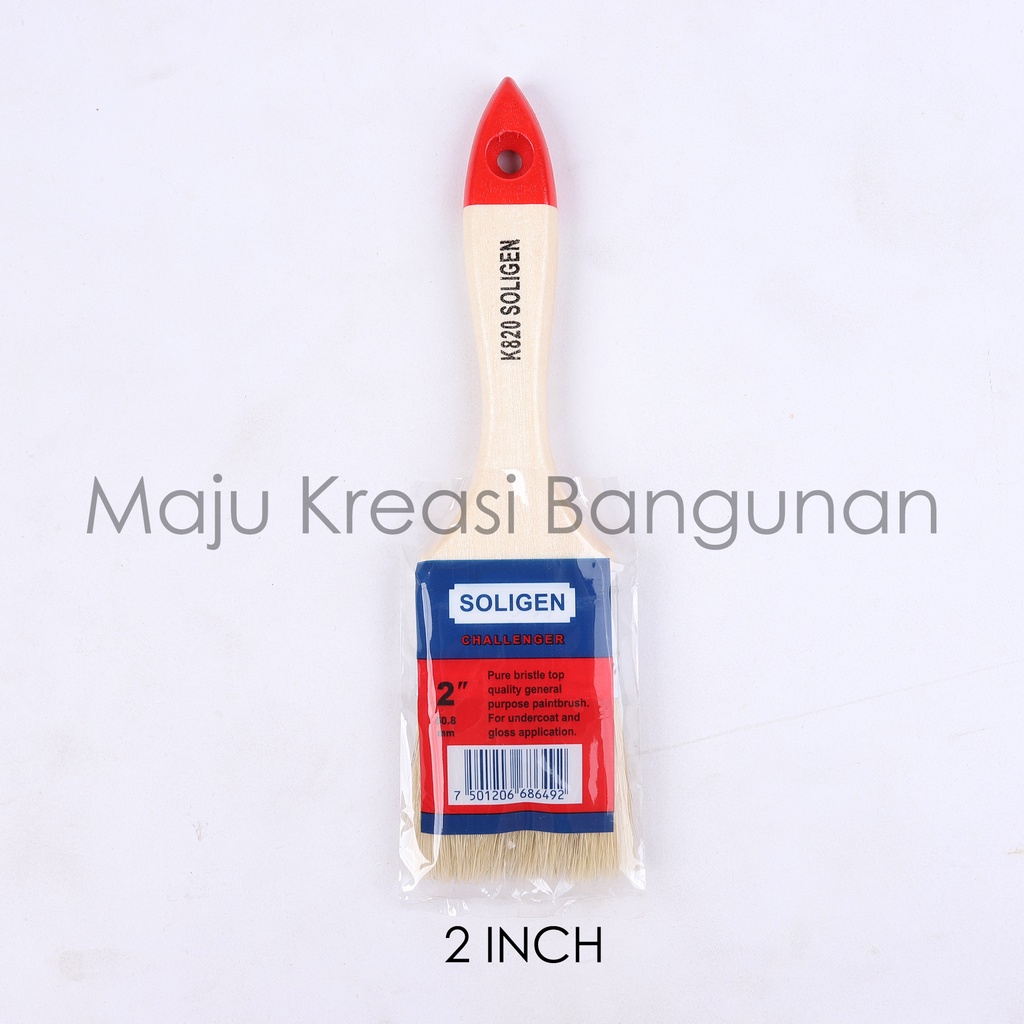 Kuas Cat Soligen 2&quot; Inch K820 Kayu Paint Brush 820K Tembok Dinding Inci In