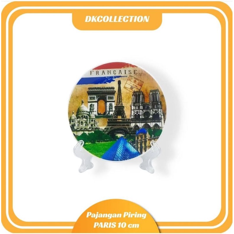 PAJANGAN PIRING PARIS 10cm PIRING PAJANGAN PARIS SOUVENIR HIASAN DINDING PARIS