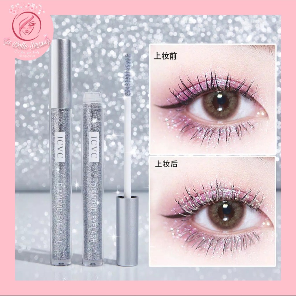 Maskara Glitter Berlian Starry Sky Diamond Eyelash Star Tear Mascara Tahan Lama Anti Air