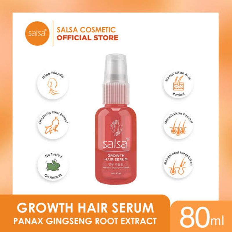 SALSA HAIR SERUM ROSE SPRAY VITAMIN RAMBUT BPOM ORIGINAL PERAWATAN RAMBUT RONTOK DAN BERCABANG