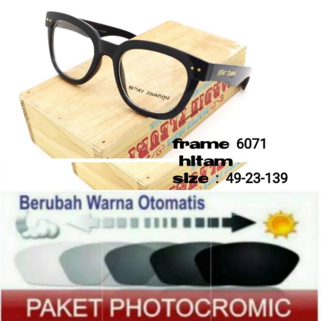 Frame Kacamata Minus PHOTOCROMIC, Kaca mata Anti Radiasi, Kacamata Anti UV, Kaca mata Photo Grey