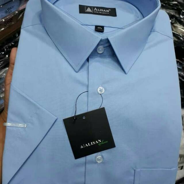 Alisan Kemeja Polos Pendek Big size Xxl xxxl.xxxl