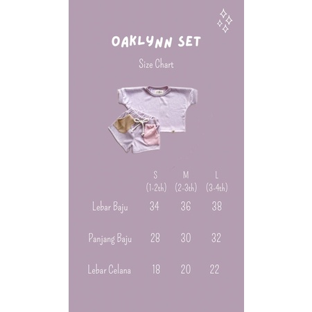 LITTLE MEBIE - Oaklynn Set Setelan Anak Unisex Linsky Baby