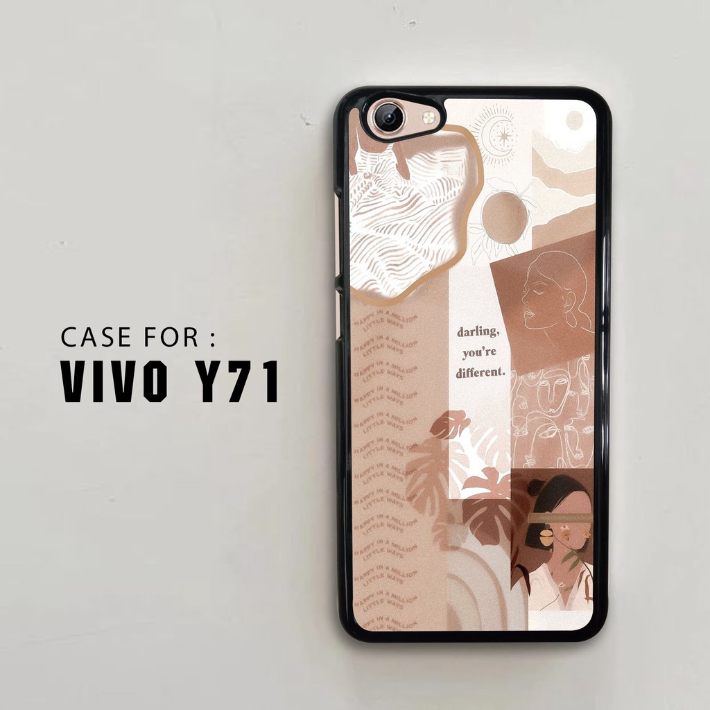 Case Vivo Y71 Casing Hp Motif AESTHETIC Hardcase 2D Glossy