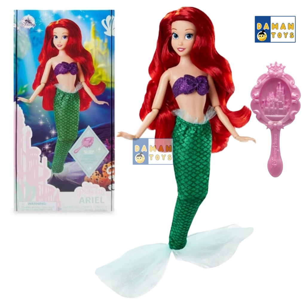 Disney Ariel Rapunzel Classic Doll - New Packaging Mainan Cewek Kado Perempuan