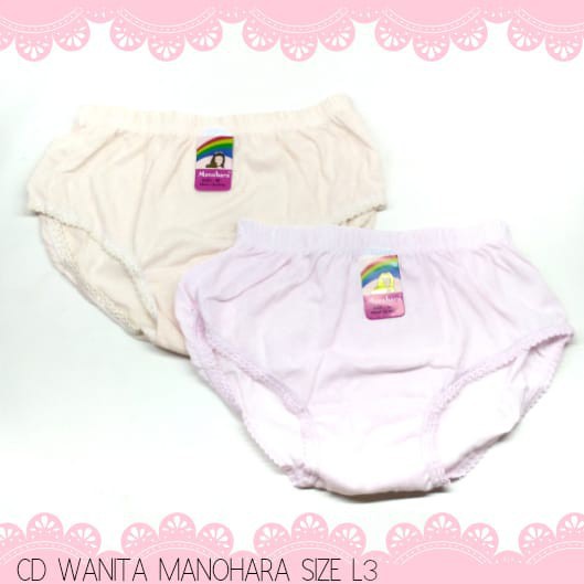 CELANA DALAM WANITA MANOHARA SIZE M L XL 3L-ALEXAGROSIR