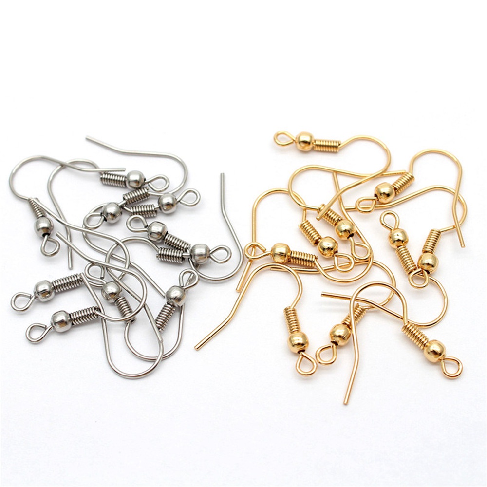 100pcs Earring Hooks Beads Jewelry Findings Ear Wires Set 925 Sterling Silver 100pcs Earring Hooks Beads Jewelry Findings Ear Wires Set 925 Sterling Silver