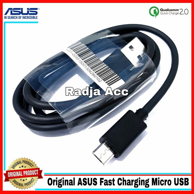 Kabel Data Asus Zenfone Max Plus Max M1 M2 Original 100% Fast Charging Micro USB