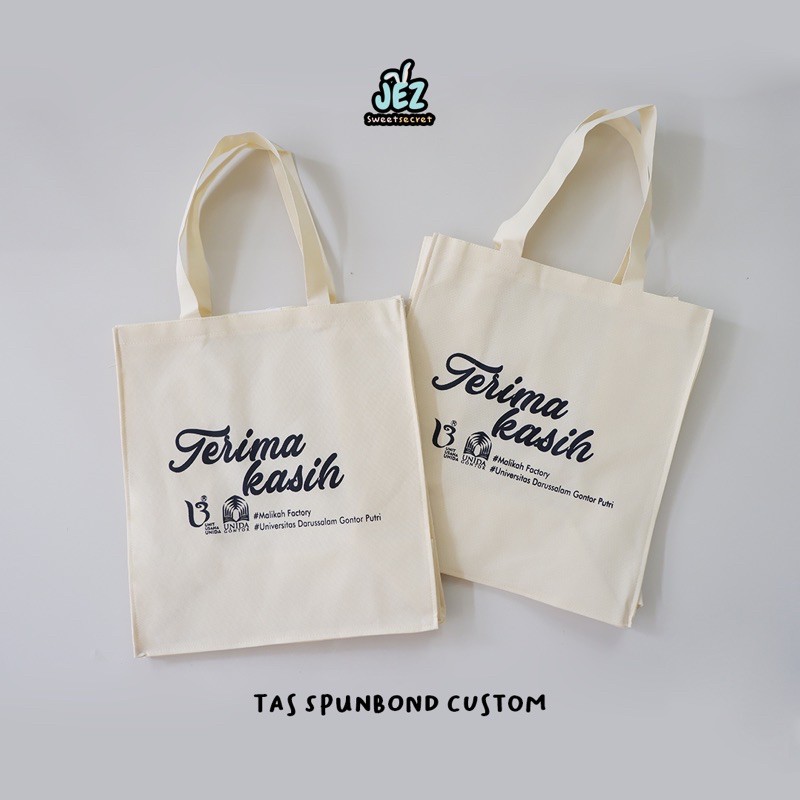 CUSTOM TAS SPUNBON KEMASAN LOGO