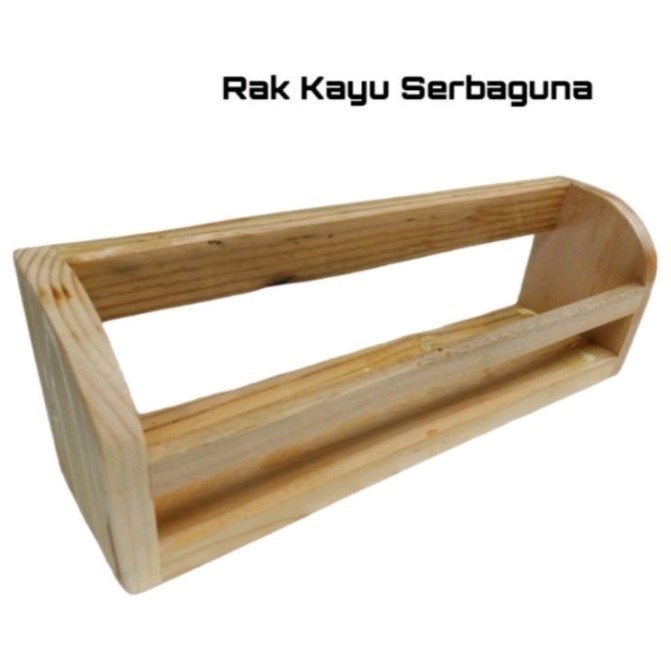 Rak Kayu Bumbu Dapur  | Rak Kayu Serbaguna Lengkap Dengan isi 5 toples Perabot