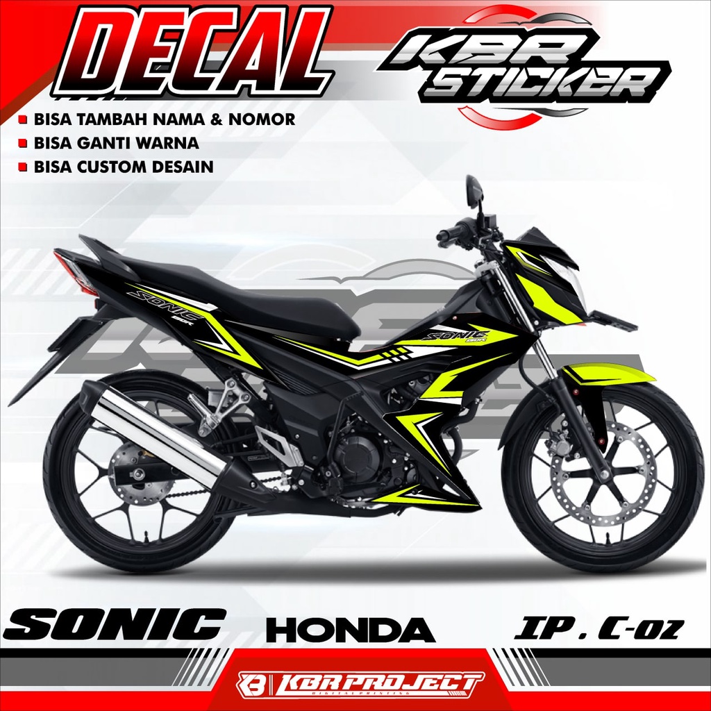 SONIC (COD) STICKER DECAL FULL BODY MOTOR SONIC.02