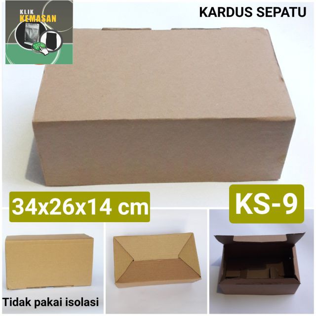 

KARDUS SEPATU 34X26X14/BOX KARDUS HP PACKING KOTAK DOS DUS BOX