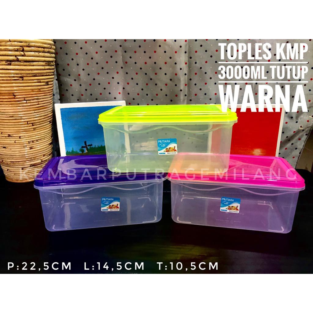Food Box 3000ml Plastik / Kotak Makan 3L / Tempat Donat / Container KMP