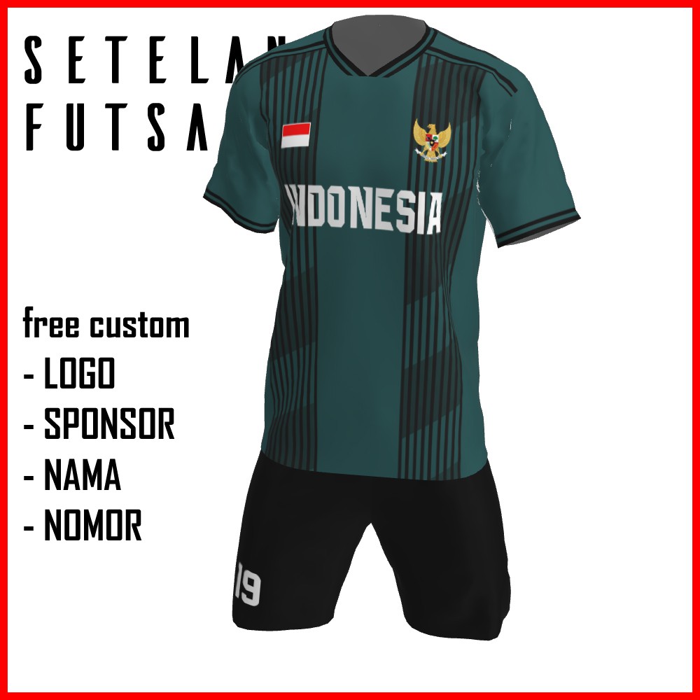 Bikin Jersey Futsal Custom Printing , Baju Kaos Jersey Setelan