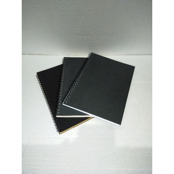 Sketch Book Buku Sketsa Notebook A5-Covr hitam isi putih