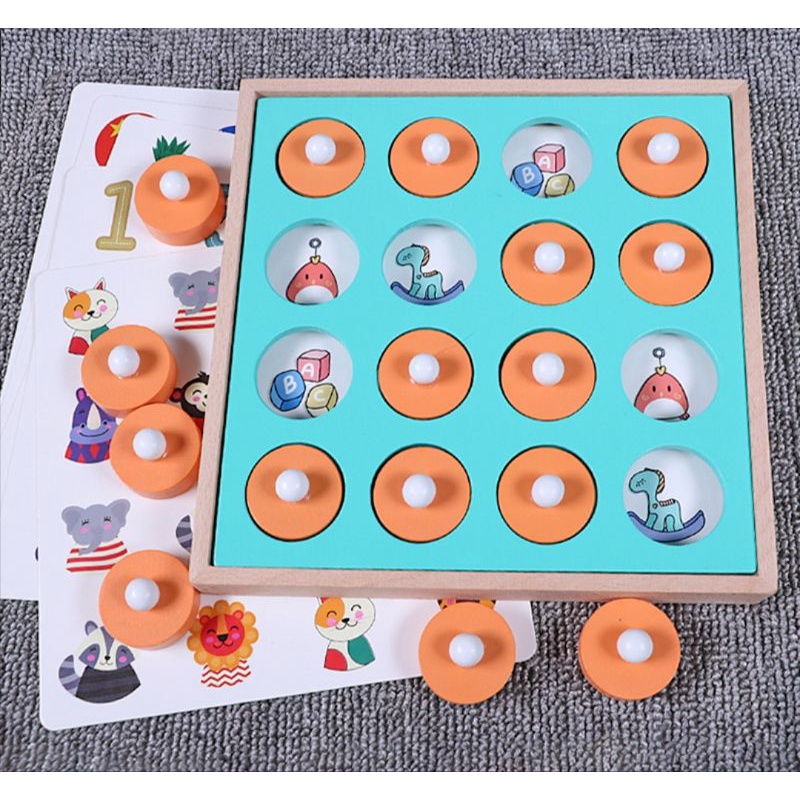 MEMORY GAME / Mainan Edukasi Memory Matching Game / Memory Game Thinking / Games Memory Chess Mainan Montessori