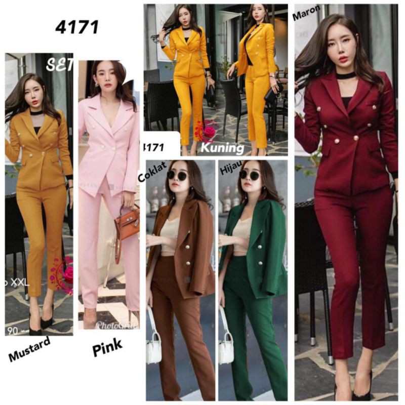 SET BLAZER SCUBA PREMIUM IMPORT 4171