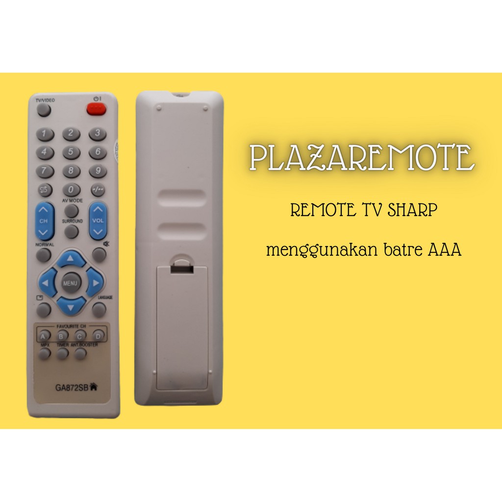 Remote SHARP TV 872SB CRT