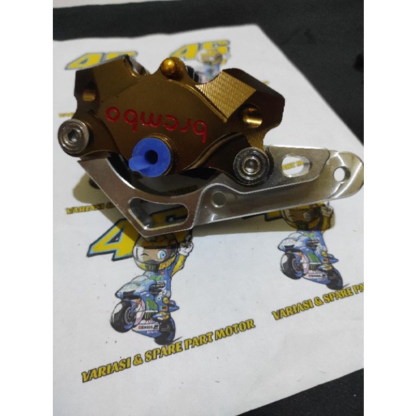 PAKET KALIPER 2 PISTON DEPAN NINJA R/RR, SUZUKI SATRIA FU