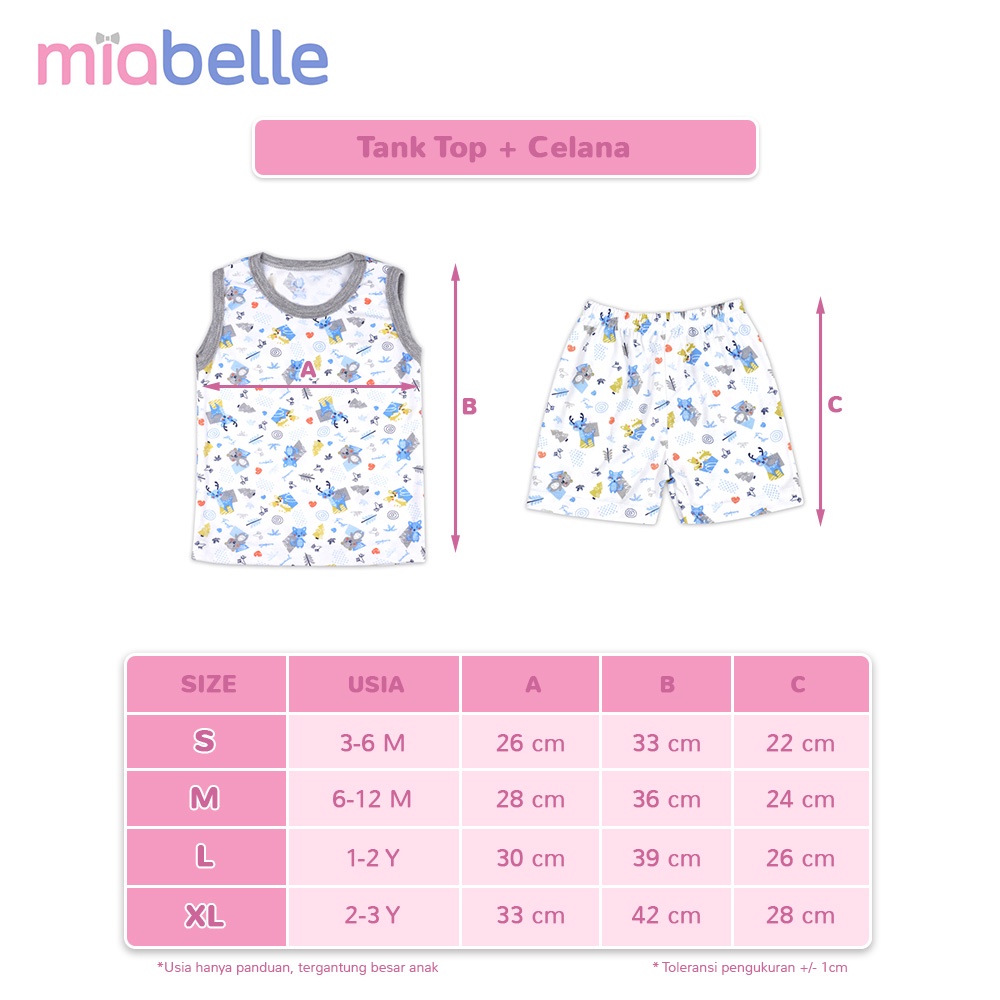 Miabelle Set Tank Top + Celana Woodland Series