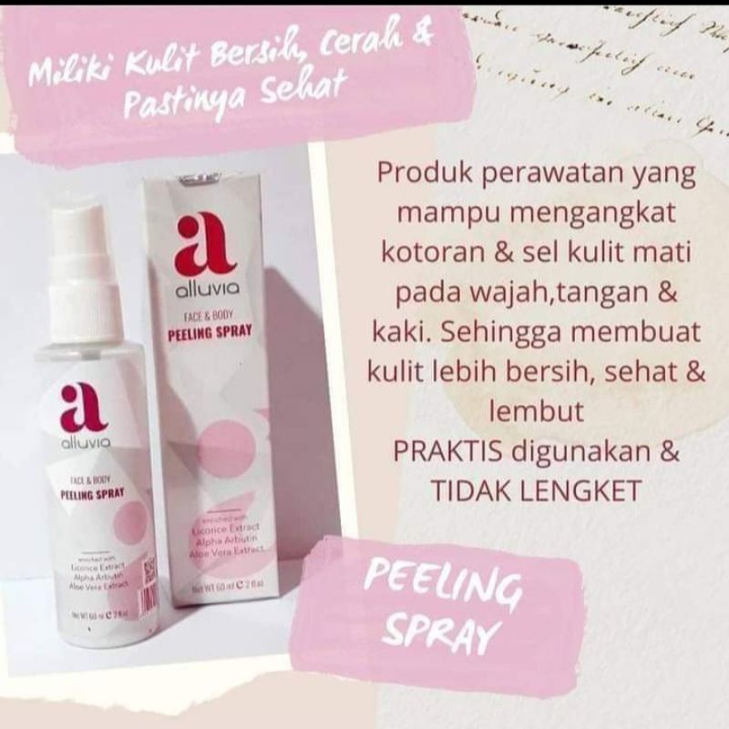 peeling spray alluvia