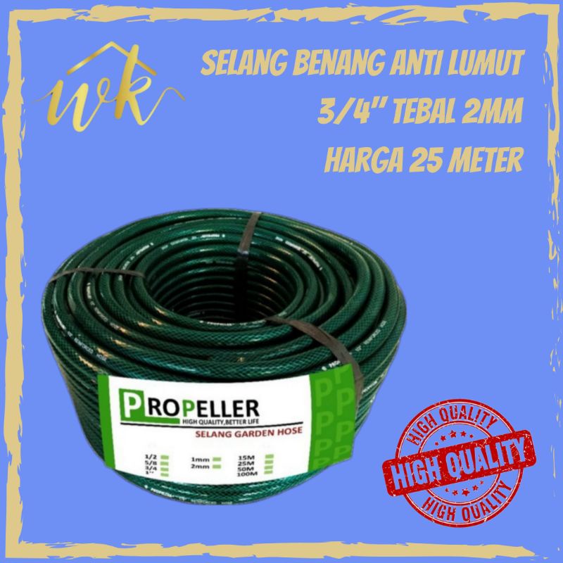 Jual Selang Air Benang Hijau M Anti Lumut Propeller Shopee Indonesia