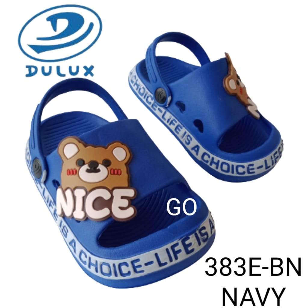 BB DULUX 383E NICE Sandal Anak Laki Laki Baim Selop Tali Belakang Model Karakter Nice Sandal Anak Lucu