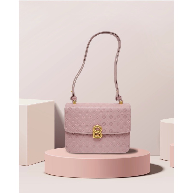 audrey monogram bag buttonscarves rose small