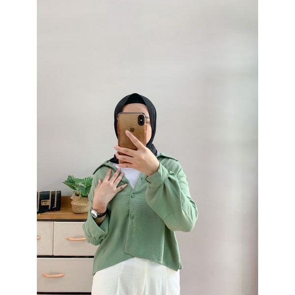 Kemeja wanita oversize linen / Olivia Shirt