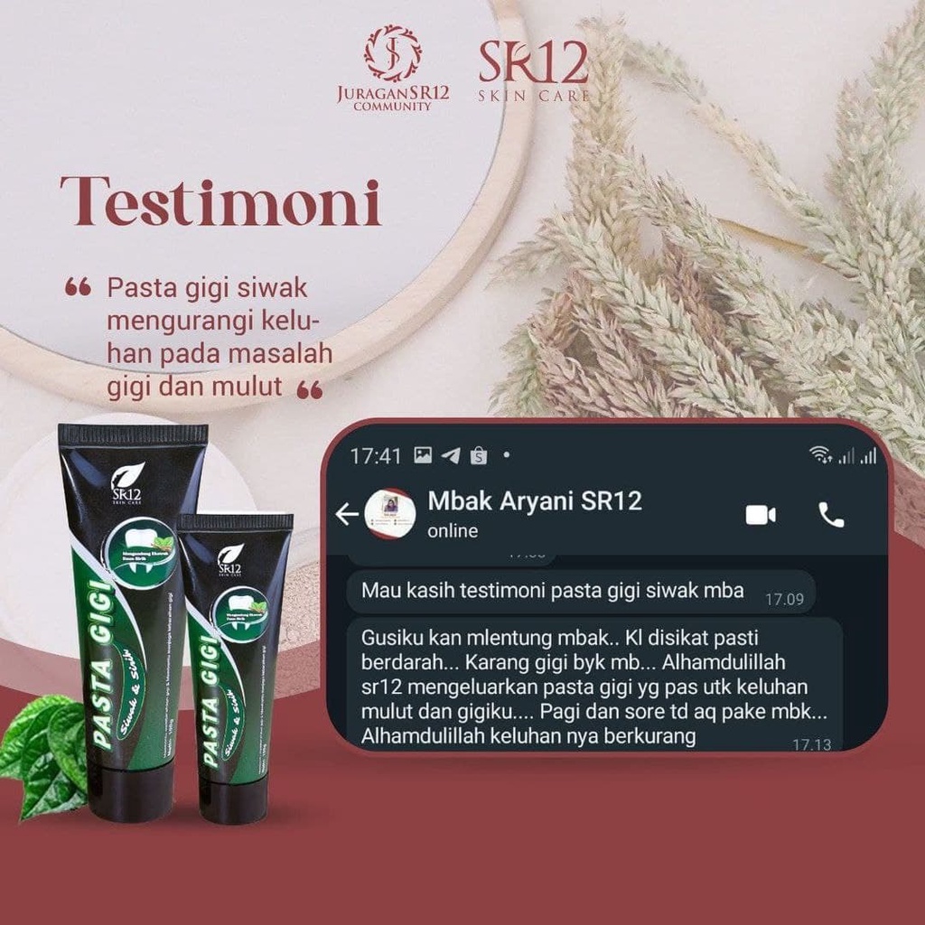 Pasta Gigi Sirih dan Siwak SR1 Pasta Gigi Penghilang Bau Mulut Pembersih Plak Gigi Odol Gigi Berlubang Odol Gigi Sensitif Pasta Gigi Pencegah Gigi Berlubang Toothpaste Fresh Penghancur Plak Gigi Odol Siwak Herbal Whitening