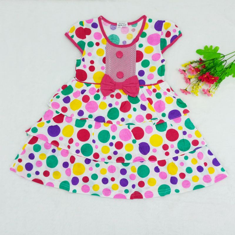 [Ss-1034] Dress Anak Perempuan size 1-2tahun, Pakaian Anak Perempuan