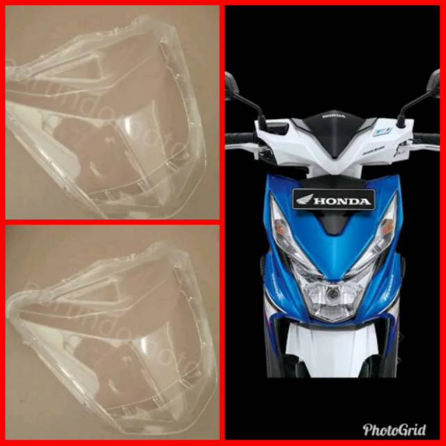 Mika kaca lampu depan beat new street eco 2016-2019 k81