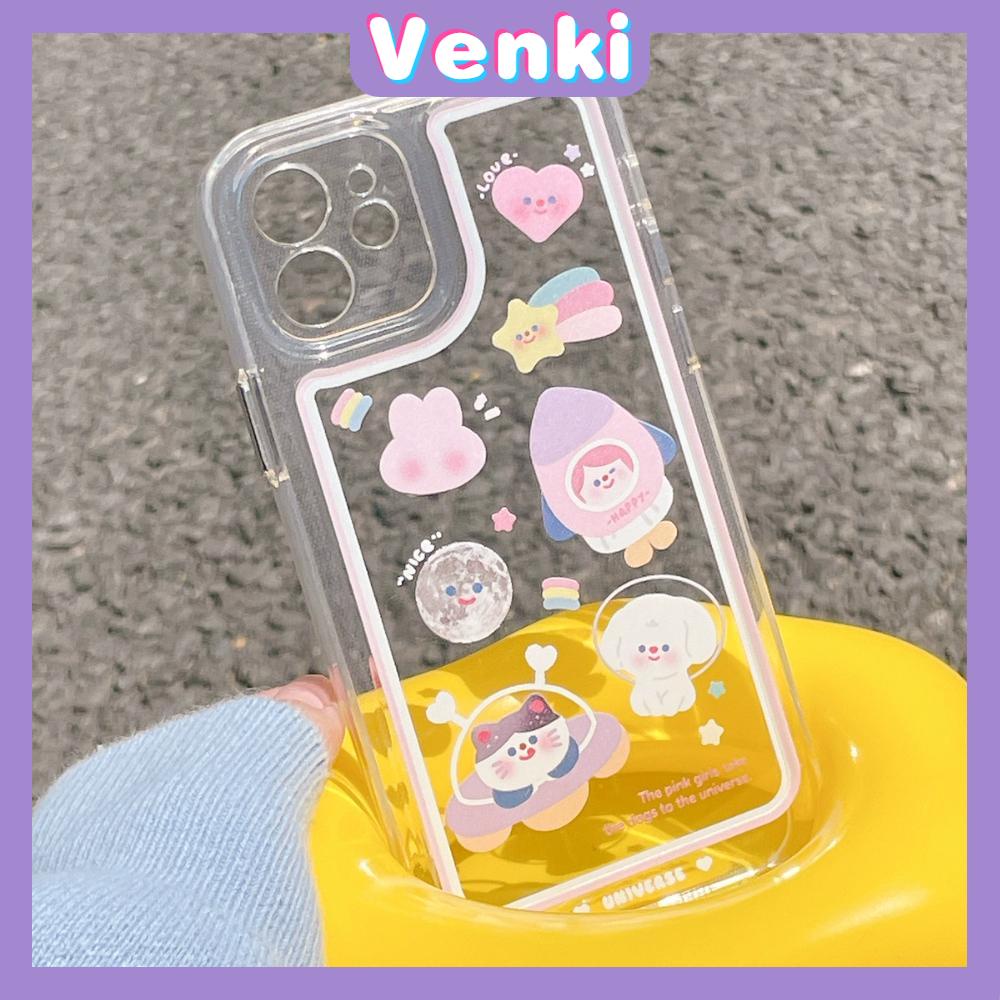 iPhone Case Silicone Soft Case Shockproof Camera Cover Protection Plating Button Pink Cartoon Cute Compatible For iPhone 11 iPhone 13 Pro Max iPhone 12 Pro Max iPhone 7 Plus