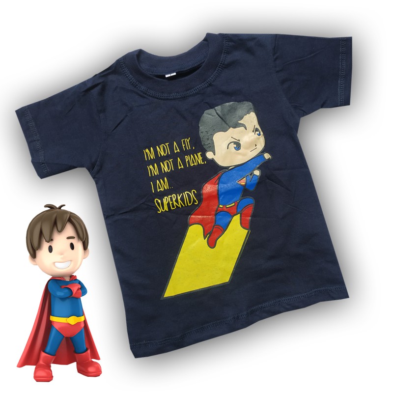 Baju Superman Anak Kaos Superhero Atasan Anak Laki Laki dan Bayi Umur 2 3 4 5 Tahun