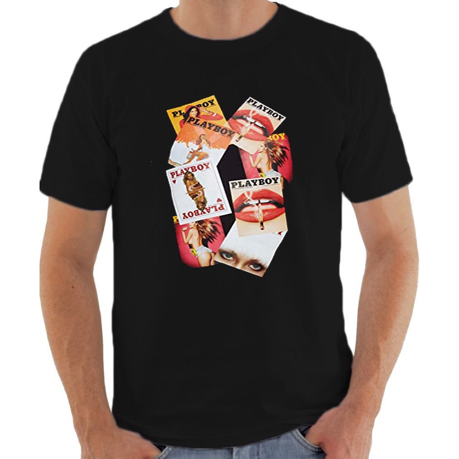 KAOS KATUN 30S UNTUK PRIA DAN WANITA - KAOS PLAYBOY -KAOS KUSTEM