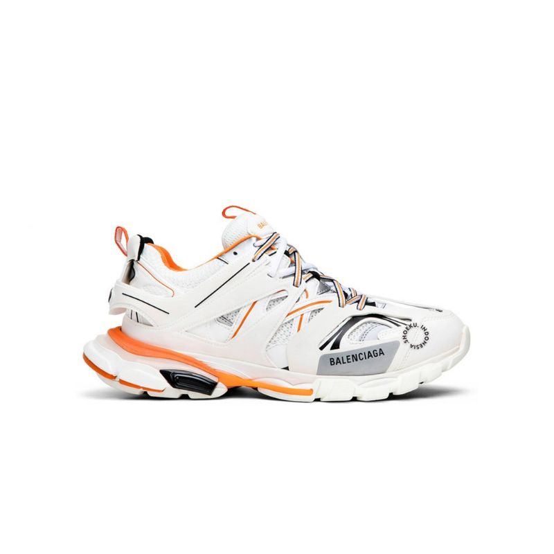 Sepatu Pria Balenciaga Track Sneakers White Orange 542023 W1GB1 9059