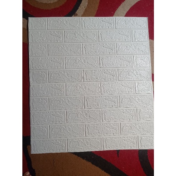 PROMO!!! WALLPAPER FOAM 3D KETEBALN 4MM BISA COD KESELURUH WILAYAH BAYAR DI TEMPAT SETELAH TRIMA BARANG-Putih