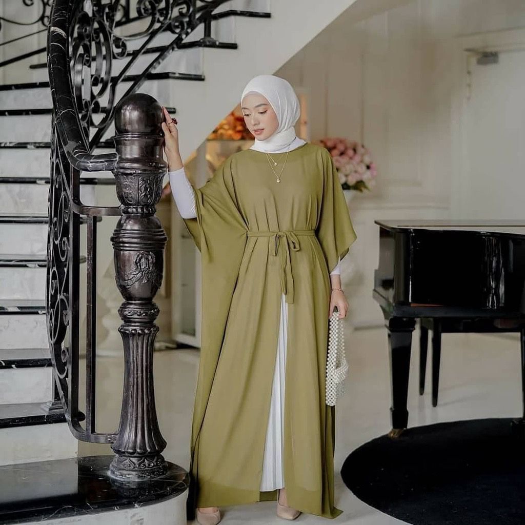 Bestseller - Karina Long Outer Bahan Ceruti - Long Outer Premium - Outer Perempuan Kekinian - Outer 