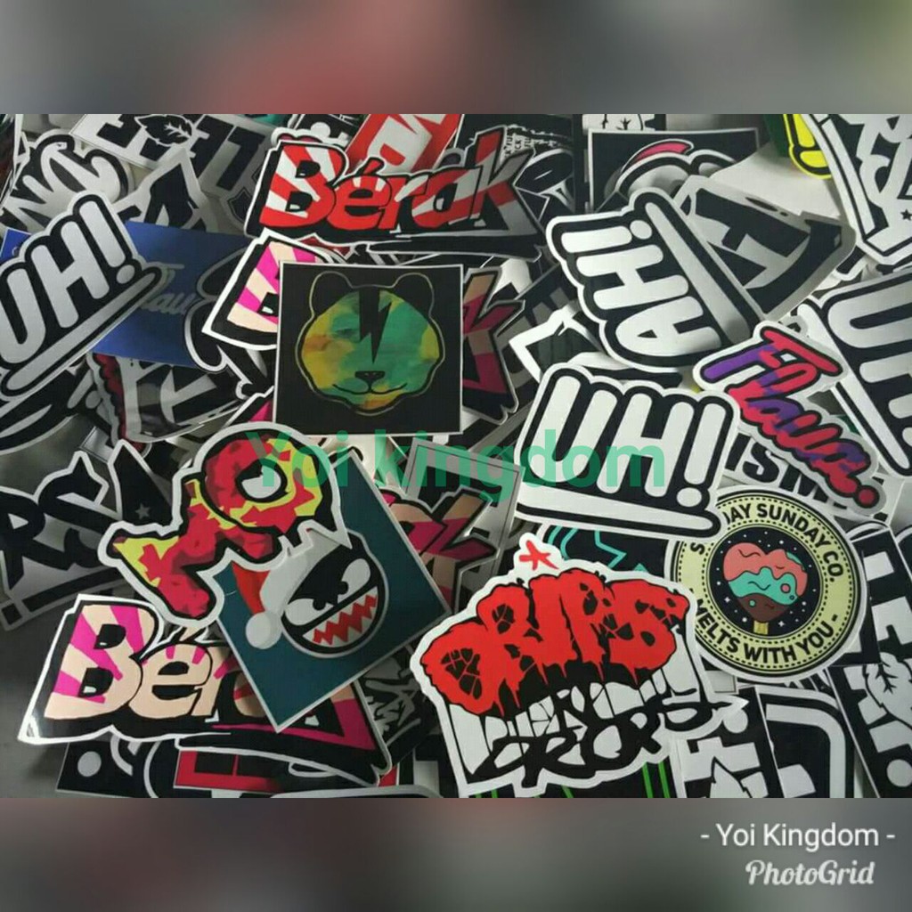  Stiker  Distro  Stiker  Brand Shopee Indonesia