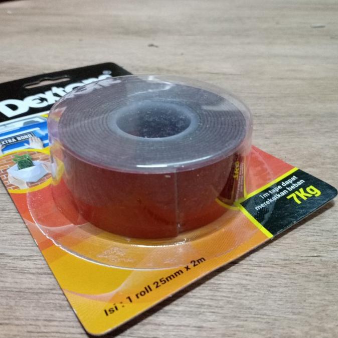 

(BISA COD) DEXTONE EXTRA BOND super double tape indoor outdoor 2,5cm GRATIS ONGKIR Kode 1082