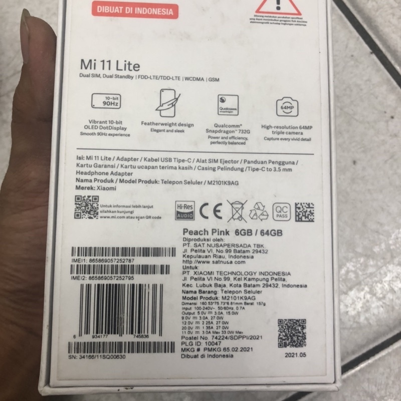 Xiaomi Mi 11 lite 8/128 mulus