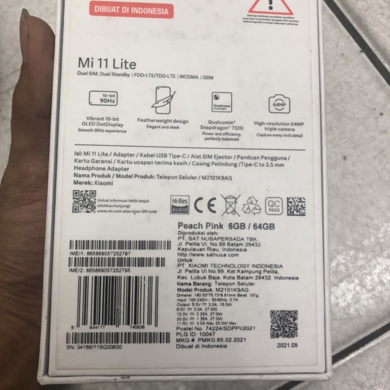 Xiaomi Mi 11 lite 8/128 mulus