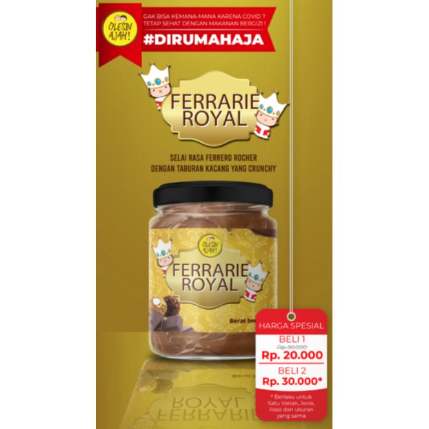 

Buy 1 Get 1 - Ferrarie Royal 200Gr - OlesinAjah - Homemade