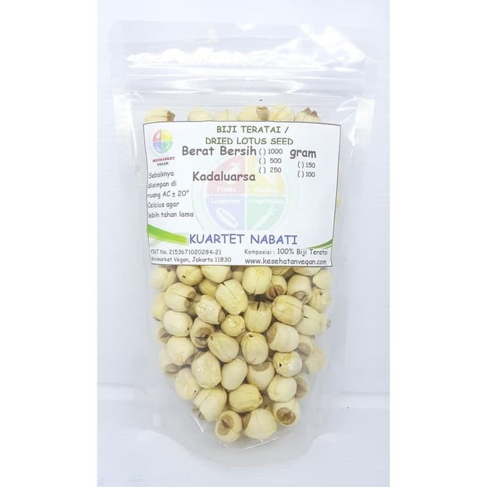 

250gr Biji Teratai/ White Lotus Seed / Lian Zhi / Lienci / Bai LIan Zi