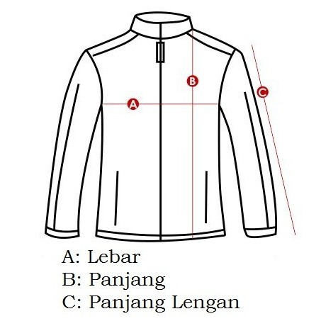 Jaket Parasut Kombinasi Hitam Turkis